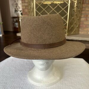 Vintage Pendleton Brown Ranger Fedora Wool Hat Size 7.5